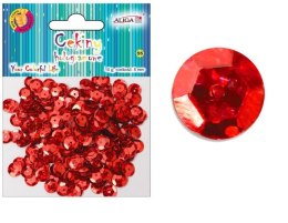 Cekiny hologramowe CZERWONE 8mm 10g | MT-6599