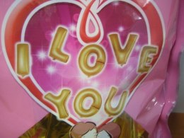 I LOVE YOU NAPIS BALONOWY - SN30643