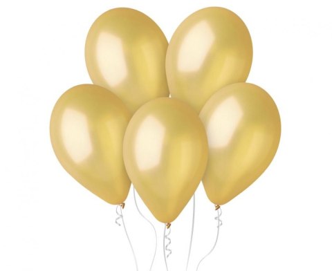 Balony Gemar 12" 30cm , metalik złoty dorato100 szt GM110/74
