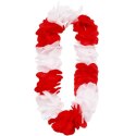 Naszyjnik HAWAJSKI biało-czerwony DJ-NHBC