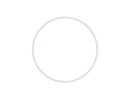 Ring metalowy biały śr. 30 cm | RB-30